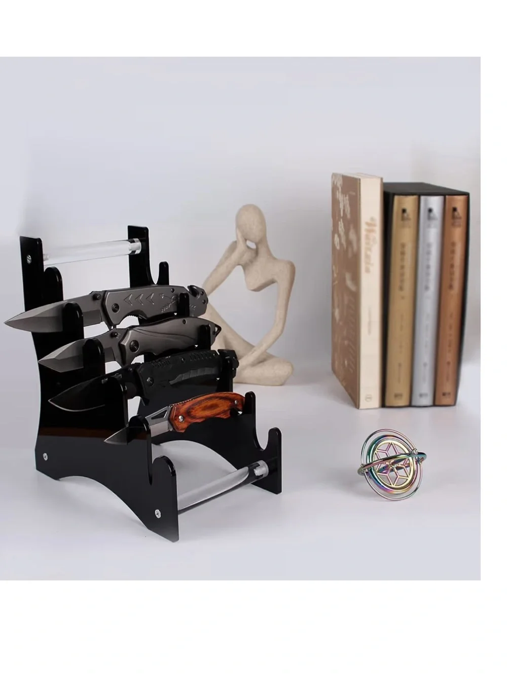 Acrylic Knife Display Stand - Black